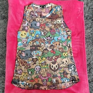 Tokidoki Shirt tank Animalini safari print